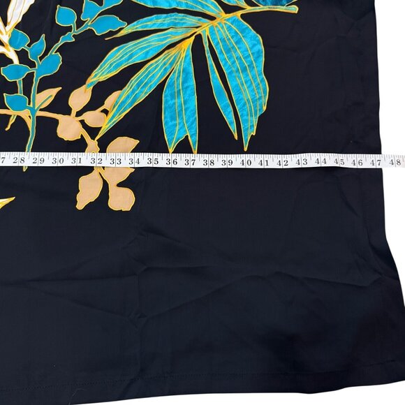 Chicos Ponsa Palms Poncho Black Floral Tropical Top Womens Size L/XL NEW - Picture 7 of 7